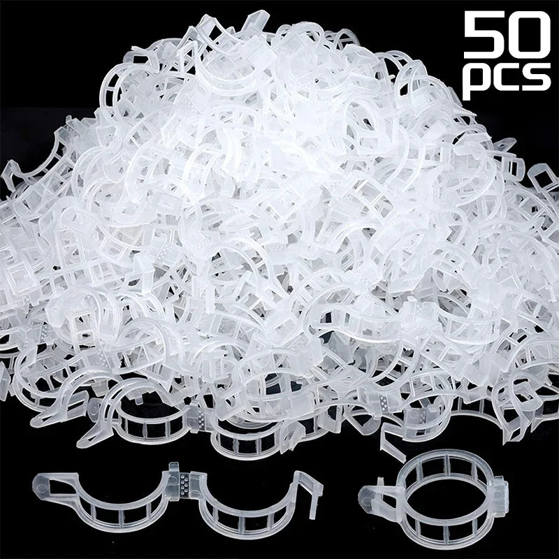 clips végétation transparent clips plastique utilitaire jardin 100pcs 200pcs 300pcs 500pcs 50pcs fixations