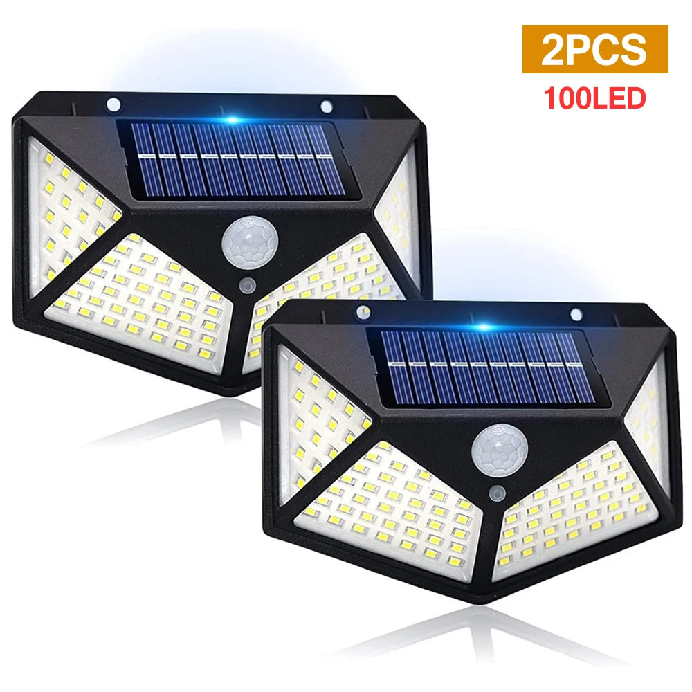 lampe solaire murale noire panneau photovoltaïque led moderne télécommandes câblesextérieur