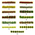 rubans decoratifs fleurs artificielles vert rouge jaune blanc rose pastorales jardin bricolage decoration table