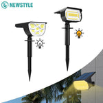 lampe solaire 68 led 72 led jardin extérieur moderne batterie rechargeable ip65 abs matériaux