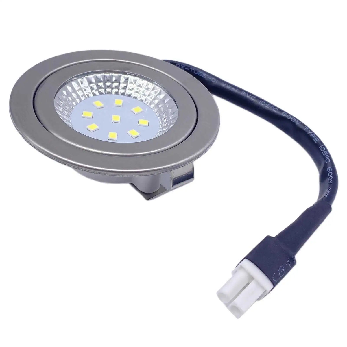 spots led ronds encastrables argenté lumière blanche 6000k moderne minimaliste 220v