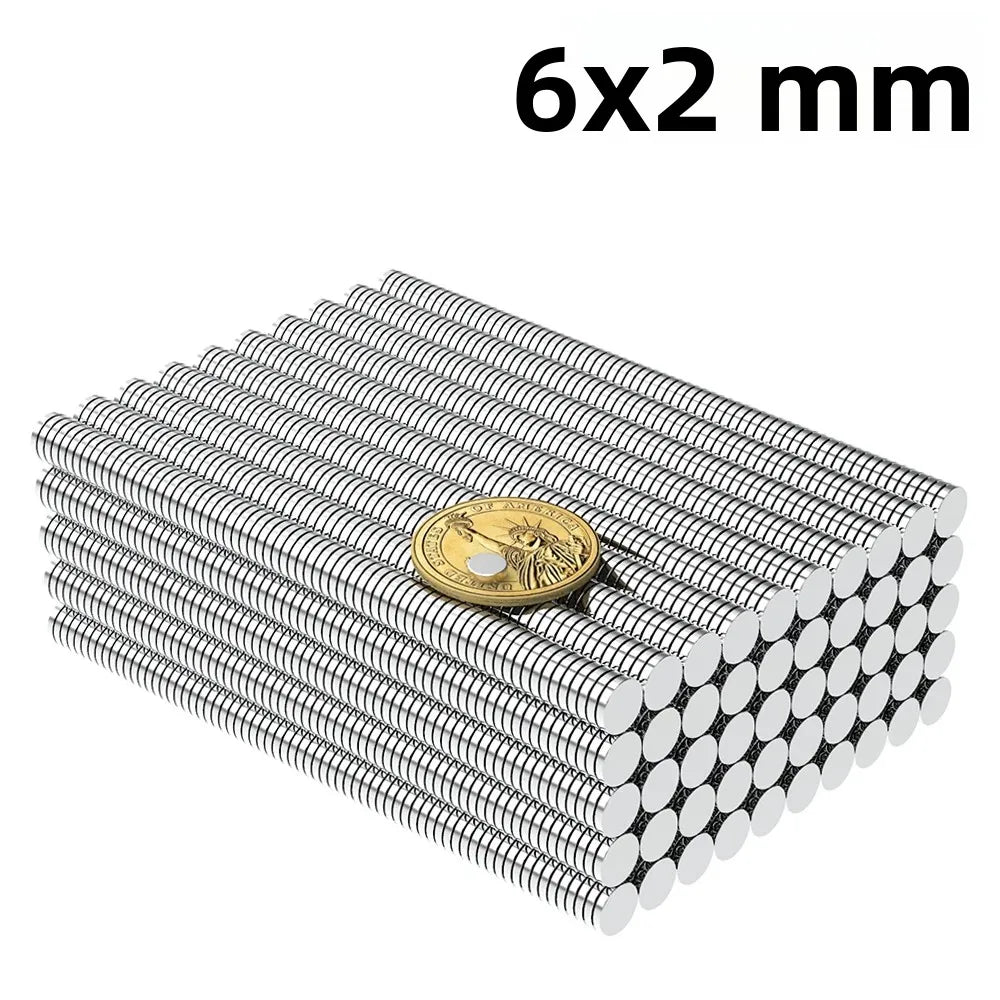 aimants argentés modernes 6mm diamètre 2mm épaisseur bricolage tableau blanc