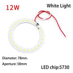 anneau led blanc moderne adhésif 10w 12w 112mm 156mm connecteurs électriques