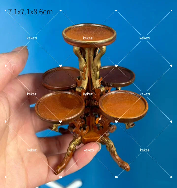 miniature chaise bois décorative meubles maison poupée classique scène miniature 112