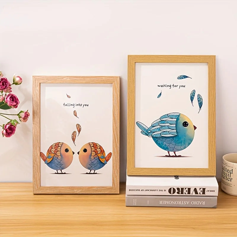 cadres photo bois modernes 30x21 40x30 20x15 transversal decoration murale