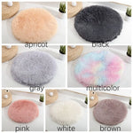 coussin rond velours multicolore moderne confortable 40cm 50cm 60cm chat lit animal compagnie