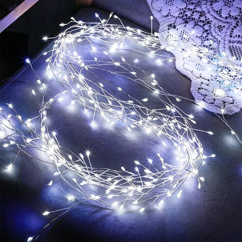guirlande lumineuse led blanc effets multicolores télécommande noël décoration intérieure festive 3m 6m