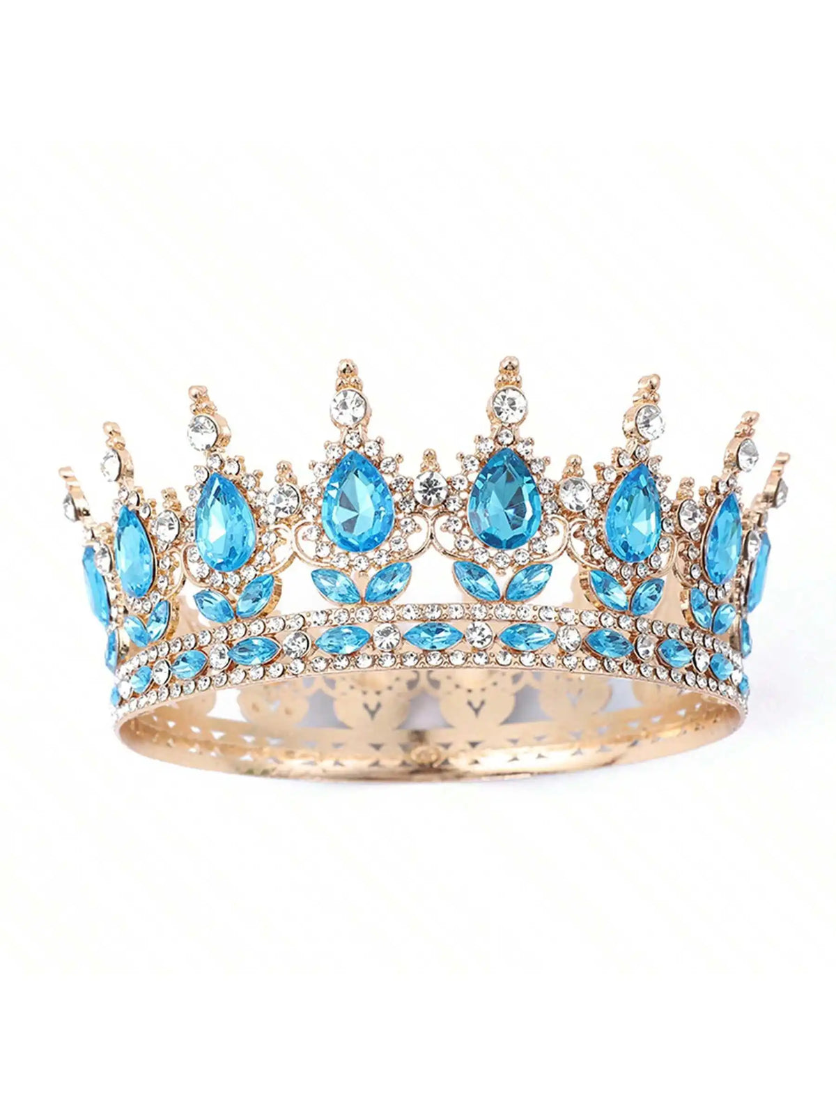 décoration gâteau couronne strass or rouge rose bleu vert violet classique acrylique mariage anniversaire