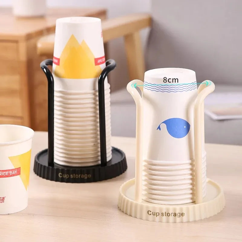 support tasses noir rayures moderne tasses papier rangement salon vertical