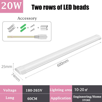 lampe led tube blanc 120cm barre lumineuse cuisine maison entrepôt moderne 100w