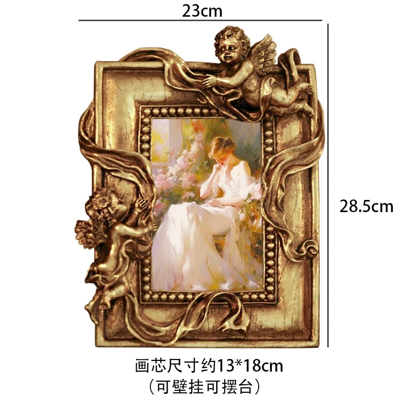 cadres decoratifs or ornements floraux angelots baroque decoration murale fixations murales luxe maison