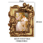 cadres decoratifs or ornements floraux angelots baroque decoration murale fixations murales luxe maison