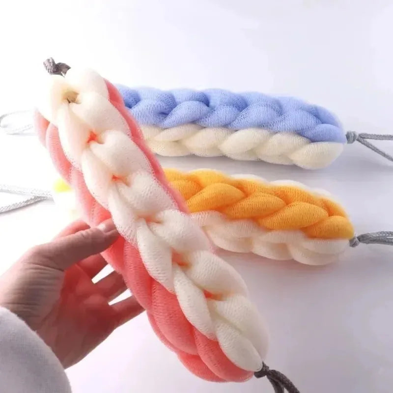 brosse bain tissu souple éponge tressée nettoyage bain massage soie microfibre modernes