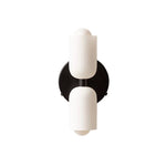 applique murale moderne deux têtes éclairage blanc vert olive rond minimaliste fixée mur 23cm