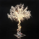 décoration mariage arbre métal transparents branches argentées led élégante festive moderne