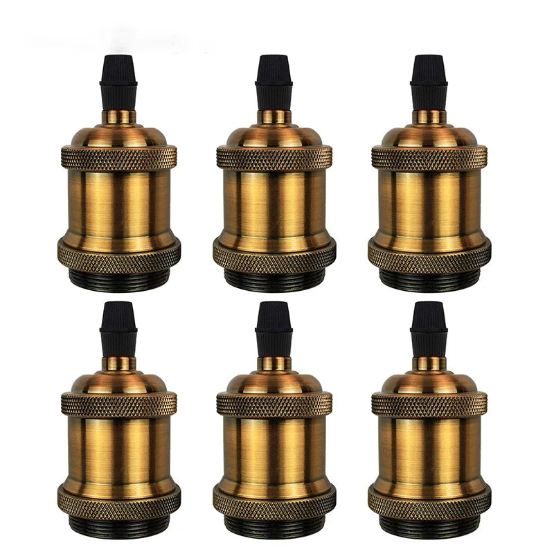 supports ampoule e26 e27 or cuivre noir argent moderne industriels lisses occlusifs eyelets pack