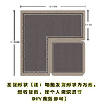 tapis cuisine gris beige rayures bordure moderne antidérapant imperméable polypropylène PVC