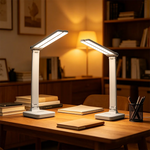 lampe led rechargeable intensité réglable gris rose bleu blanc moderne minimaliste