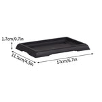 pot bonsaï rectangulaire noir moderne décor miniature maison pagode herbe artificielle