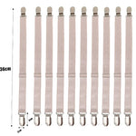 attaches lit clips métalliques couleur noir blanc beige pack 10pcs fixations housse matelas