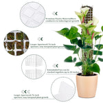 poteau mousse plastique transparent moderne 24 pouces adhésif support plante grimpanteintérieur
