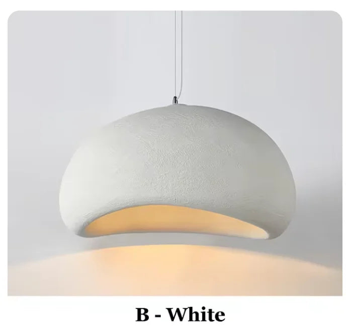 lumière suspendue moderne minimaliste gris clair doré texturée salon chambre