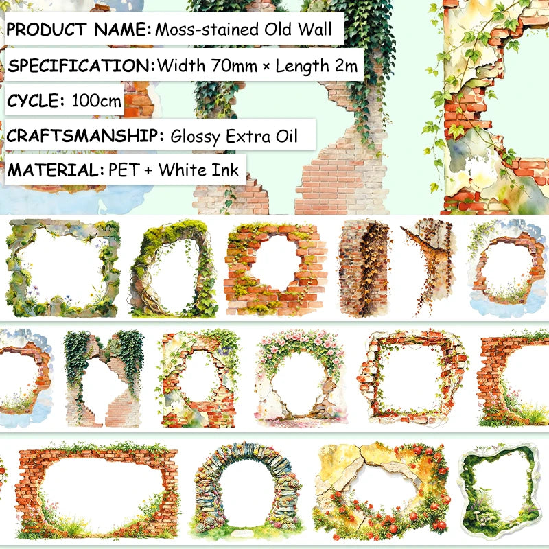 cadres décoratifs végétaux pierre mousse adhésifs naturels artisanal vert beige blanc bleu clair
