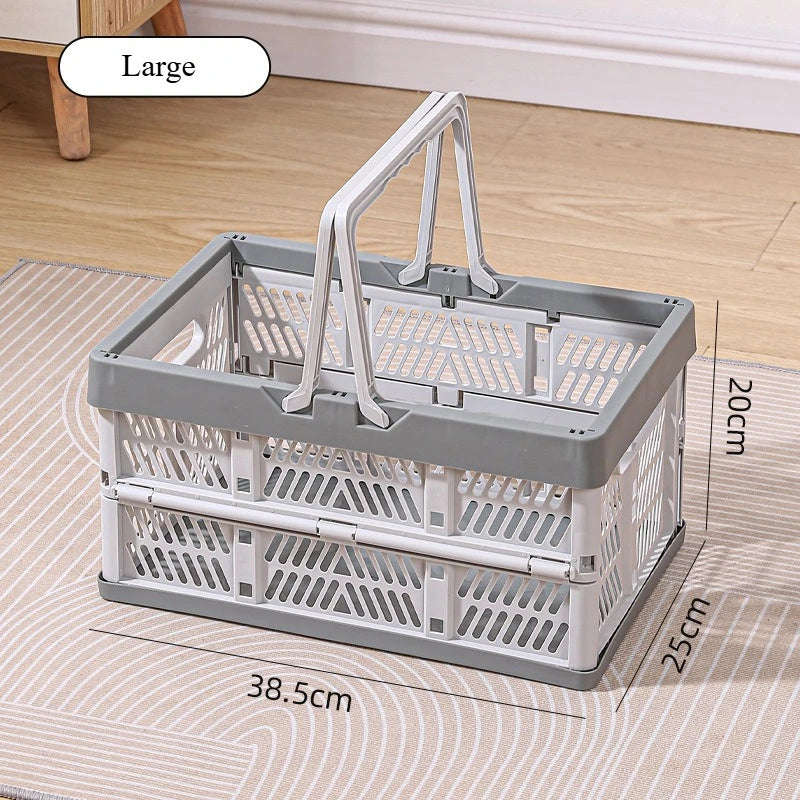 panier pliable multifonctionnel gris rose clair utilisation multiple respectueux environnement picnique shopping pliable moderne