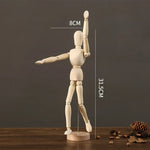 mannequins articulés bois naturel clair classique minimaliste pieds mains tringles