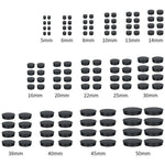 bouchons trou noirs plastique adhésifs pratiques pièces round variées dimensions
