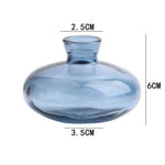 vases transparents modernes vases bleu clair verre minimaliste arrangement fleurs