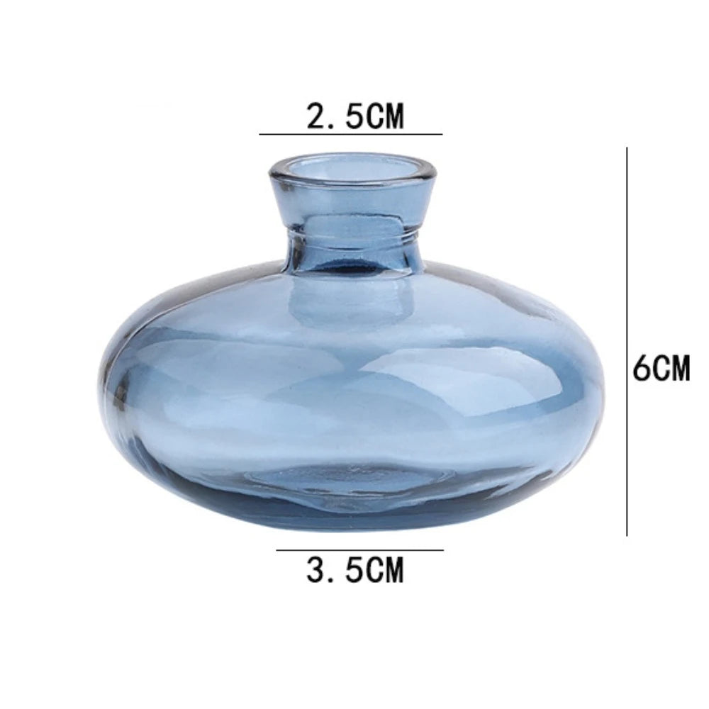 vases transparents modernes vases bleu clair verre minimaliste arrangement fleurs