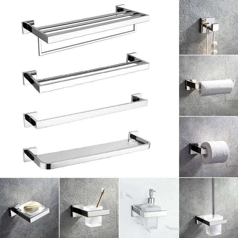 porte serviettes chrome moderne porte savon porte gobelet porte dentifrices ensemble quincaillerie bain minimaliste