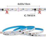 ruban led flexible rgbw 24v 60led/m adhésif double face modernes points lumineux vert bleu