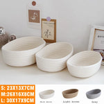 paniers rangement rotin tressé blanc gris brun modernes rustiques réutilisables respectueux environnement multifonctionnels.storage