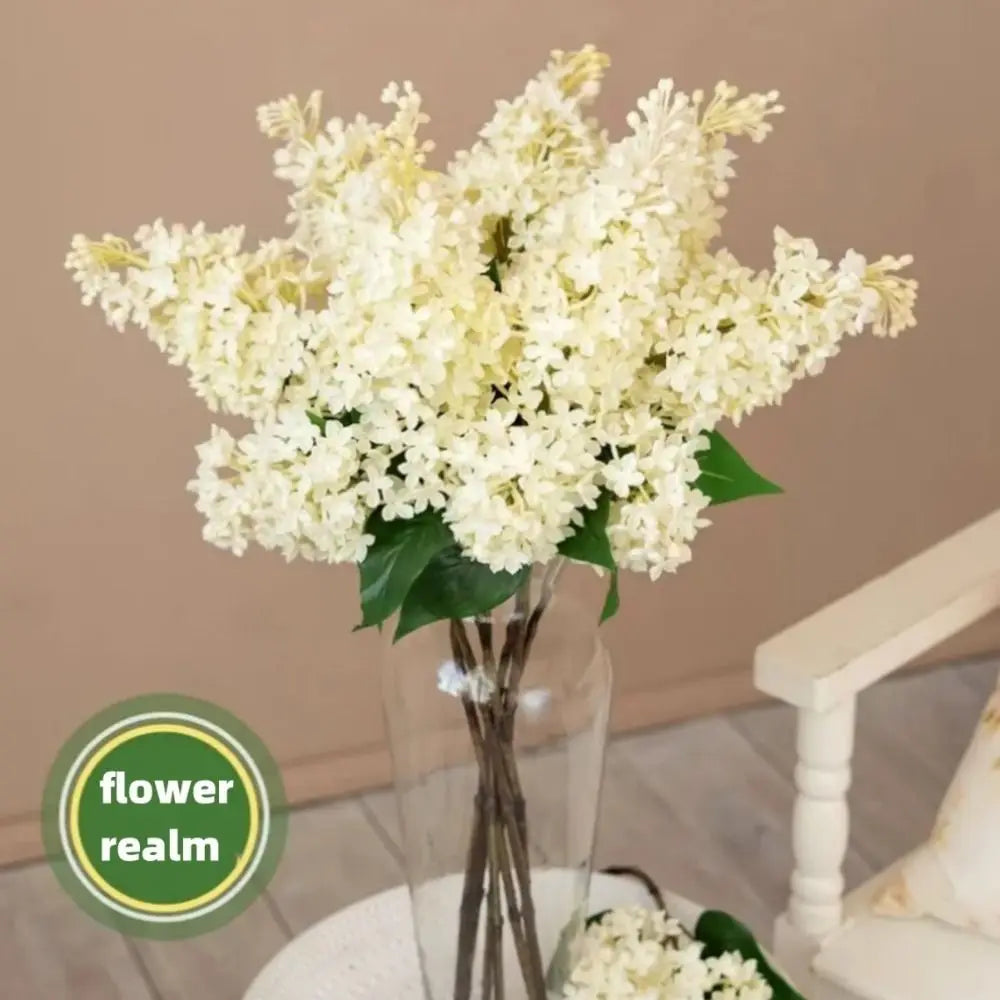 décoration intérieure bouquet artificiel lilas violet rose blanc 75cm naturel
