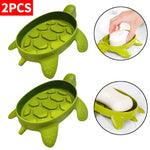 boîte savon tortue verte texturée écaille pieds sculptés décoration ludique maison