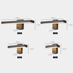 applique murale moderne led ip65 étanche noir 20cm 30cm 40cm 50cm