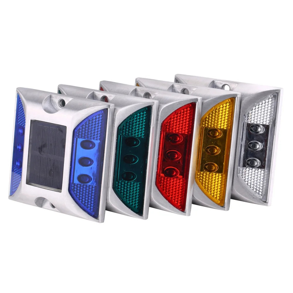 lumière solaire bleu verte rouge jaune transparent moderne extérieure ip68 étanche autonomie