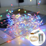 guirlande lumineuse led blanc chaud filament branché moderne décoration noël 3m 6m 100 leds