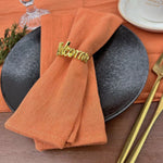 serviette table coton rose violet ruban jute décoration mariage fête rustique moderne