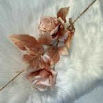 bouquet artificiel roses classique décoration maison table blanc beige noir gris pale rose