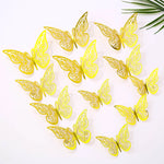 papillons décoratifs multicolores ornements floraux adhésifs diy gâteaux cupcakes boîtes cadeaux chambre coucher