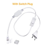 ruban led cob blanc moderne plat clips fixation interrupteur 220v eu