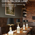 lampe table led sans fil commande tactile trois couleurs ambiance restaurant chambre cadeau moderne
