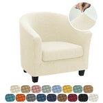 housse fauteuil moderne gris rose carreaux polyestère lavable printemps été salon