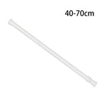 rideau télescopique extensible tige métal blanc moderne adhésif 30cm 50cm 40cm 70cm 50cm 90cm