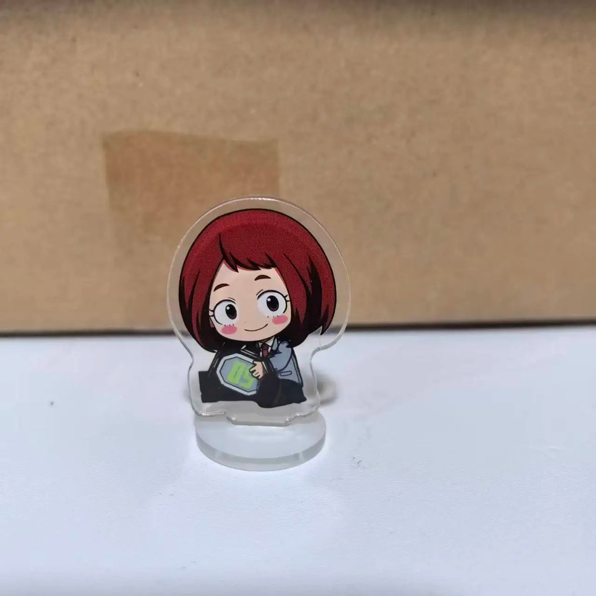 porte clés figurines acryliques transparentes personnages animés cartoon support rond my hero academia