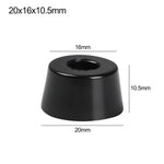 pieds meubles noirs ronds lisses modernes 10 pièces différentes tailles