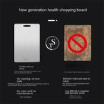 planche découper acier inoxydable rectangle lisse poignée moderne grande cuisine préparation alimentaire
